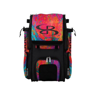 Boombah Mini Superpack Bat Pack - 8" x 12.5" x 18" - Lava 3.0 Multi