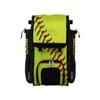 Boombah Mini Superpack Bat Pack - 8" x 12.5" x 18" - Homerun Softball Optic Yellow/Black/Red view 1