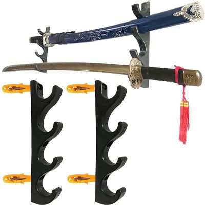 Four-Layer Wall-Mounted Sword Stand, Sword Hook Sword Bracket Hanger Sword Display Rack Sword Holder Sword Wall Mount No Sword