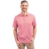 Cutter & Buck Mens Short Sleeve Virtue Eco Pique Stripe Recycled Big and Tall Polo Shirt, Red view 1