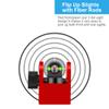 Fiber Optic Flip Up Iron Sights Picatinny Rail Mounted Front and Rear Backup Iron Sights (ST02DR) view 4
