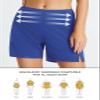 baleaf Women's Tummy Control Swim Bottoms Shorts High Waisted Bathing Suit Bottom 5" Tankini Swimsuits with Pockets Dazzling Blue 2XL view 4