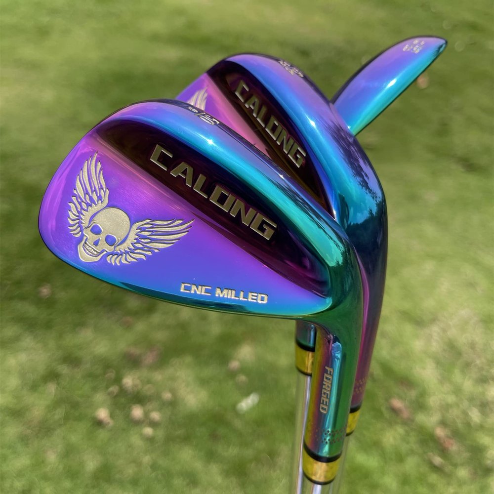 CALONG Skull Golf Wedges Forged Sand Wedges for Men Right Hand 48 50 52 54 56 58 60 Degree Milled Face for More Spin Pitching Lob Golf Clubs