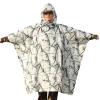 Camo Suit for Hunting,Sniper Cloak Waterproof Camouflage Suit 3D Leafy Poncho Hunting Camouflage Clothes for Men Sniper Suit Camo Outfit,More Coverage Winter Pine Snow (Size : One-Size) view 1