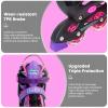 Outify Inline Skates for Kids Adult and Teenagers, Adjustable Inline Skates with Light up Wheels , Women Roller Skates Outdoor and Indoor, Black-Pink view 4
