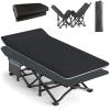 ATORPOK Camping Cot for Adults with Cushion Comfortable, Tent Folding Cot for Sleeping, Lightweight Folding Bed with Carry Bag Supports 450 lbs view 1