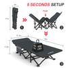 ATORPOK Camping Cot for Adults with Cushion Comfortable, Tent Folding Cot for Sleeping, Lightweight Folding Bed with Carry Bag Supports 450 lbs view 4