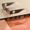 ATTCL Women's Polarized Sunglasses For Women Rectangle Frame Trendy Chunky Sun Glasses with UV Protection 5088 C4 Brown+brown view 3