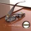 ATTCL Women's Polarized Sunglasses For Women Rectangle Frame Trendy Chunky Sun Glasses with UV Protection 5088 C4 Brown+brown view 4