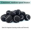 HPWFHPLF Tennis Balls, 12 Pack Advanced Training & Practice Tennis Balls for Beginners, Pet Dogs Playing Balls, Includes Mesh Carry Bag (Black) view 4