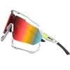 ATTCL Cycling Sunglasses for Men Women Sports Glasses 5033 C3 White+red view 1