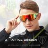 ATTCL Cycling Sunglasses for Men Women Sports Glasses 5033 C3 White+red view 2