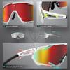 ATTCL Cycling Sunglasses for Men Women Sports Glasses 5033 C3 White+red view 4