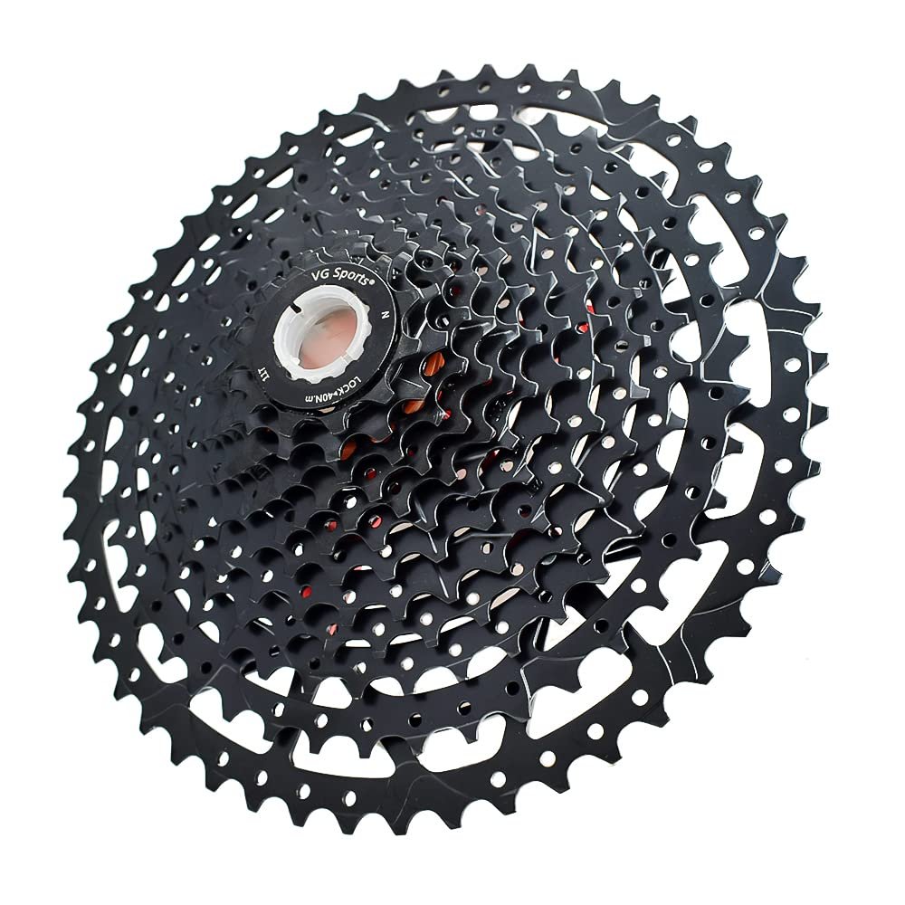 VG SPORTS 8/9/10/11/12 Speed Ultra-Light Bike Cassette for Mountain Bike 11-40T/11-42T/11-46T/11-50T/11-52T MTB Cassette Lightweight Aluminum Bracket Cassette