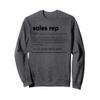 Sales Rep Funny Definition Sweatshirt view 1