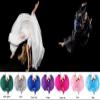 Purple 720 Silky Sheer Chiffon Elastic Waist Long Dance Skirt for Belly Ballet Photography Performance Maxi Skirt view 4