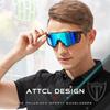 ATTCL Cycling Sunglasses for Men Women Sports Glasses 5033 C2 Black+blue view 2