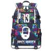 FANwenfeng Basketball Player J-Harden Luminous Backpack Travel Daypacks Fans Bag for Men Women (Style 10) view 1