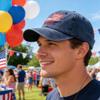 IZUS Washed Baseball-Hats American-Flag Distressed - 100% Distressed Cotton Dad Hat Embroiderred for Unisex (New Navy -Flag) view 3