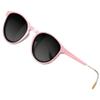 ATTCL Womens Round Classic Polarized Sunglasses for Women Retro Trendy UV400 Sunnies 3033 C6 Pink+grey view 1
