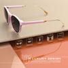 ATTCL Womens Round Classic Polarized Sunglasses for Women Retro Trendy UV400 Sunnies 3033 C6 Pink+grey view 4