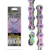 VG SPORTS 6/7/8/9/10/11 Speed Bike Chains,Half Hollow/Full Hollow Lightweight Bicycle Chains for Road Bike/MTB/BMX,Silver/Gold/Titanium/Rainbow 116 Links with Missing Link view 1