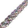 VG SPORTS 6/7/8/9/10/11 Speed Bike Chains,Half Hollow/Full Hollow Lightweight Bicycle Chains for Road Bike/MTB/BMX,Silver/Gold/Titanium/Rainbow 116 Links with Missing Link view 2