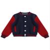 easyforever Kids Girls Boys Long Sleeves Baseball Uniform Jacket Sweatshirt Sport Coat Varsity Style School Jackets Navy Blue 5-6 Years view 3