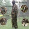Camouflage Clothing,leaf Suit for Hunting Camouflage Bush Costume Army Sniper Airsoft Suits for Men Hunter Camo Costume jungle Shooting Lifelike Photography,2 pieces ( Size : 110-140cm/3'7''-4'7'' ) view 3