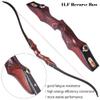 ZSHJGJR 58" ILF Recurve Bow and Arrow Set 20-50 Lbs Archery American Hunting Bow Wooden Bow Riser Right Handed for Adult/Youth Archery Hunting Target Shooting (30lbs, Red Bow Set) view 2
