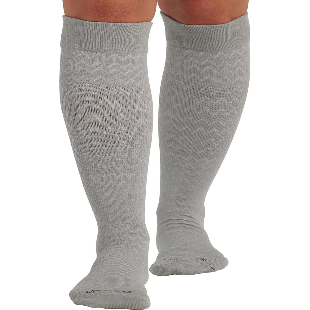 Cherokee Compression Socks for Women 10-15 mmHg Knee High 4 Pair Pack