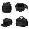 YASHALY Waterproof Large Capacity Molle System Tactical Gun Range Bag for Handguns Pistols and Ammo Magazine Shooting Gear Accessories (Black) view 2