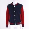 Aislor Girls Boys Long Sleeves Baseball Uniform Jacket Athletic Sweatshirt Vintage Coat Varsity Style School Jackets Navy Blue 7-8 Years view 3