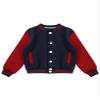Aislor Girls Boys Long Sleeves Baseball Uniform Jacket Athletic Sweatshirt Vintage Coat Varsity Style School Jackets Navy Blue 7-8 Years view 4