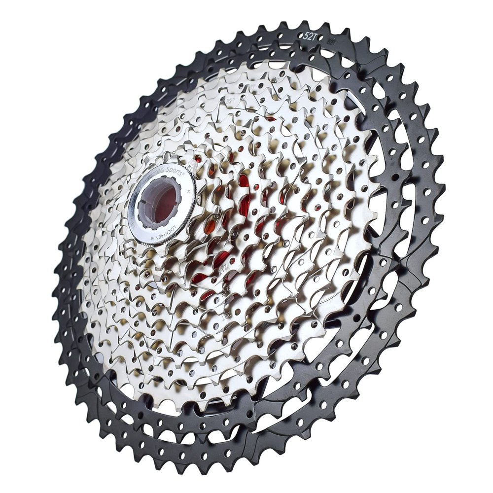 VG SPORTS 8/9/10/11/12 Speed Ultra-Light Bike Cassette for Mountain Bike 11-40T/11-42T/11-46T/11-50T/11-52T MTB Cassette Lightweight Aluminum Bracket Cassette