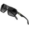 ATTCL Fashion Polarized Sunglasses for Men: Lightweight Hexagonal TR90 Frame UV Protection Sport Casual Glasse Driving Travel 2137 Black grey view 1