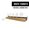 Atflbox Resetting Metal Shooting Target Stand with 5 Steel Plates for Pistol Airsoft BB Guns for Outdoor and Indoor(Rectangle) view 2