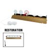 Atflbox Resetting Metal Shooting Target Stand with 5 Steel Plates for Pistol Airsoft BB Guns for Outdoor and Indoor(Rectangle) view 4