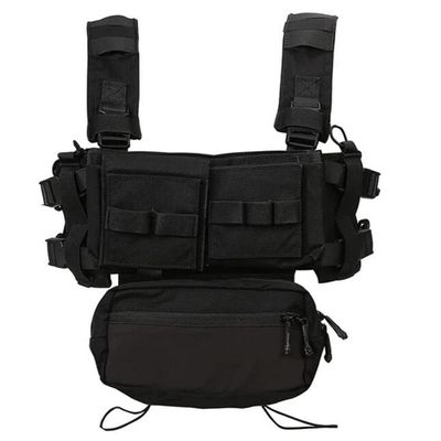 EMERSONGEAR Tactical MK3 Chest Rig Vest Adjustable Airsoft Molle Modular Micro Fight Plate Carrier Vest for Outdoor Hunting Hikng