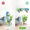 BiJun Skateboard Wall Mount, Snowboard Wall Mount Display, Acrylic Horizontal Skateboards Rack, Skateboard Storage Hanger (Retro) view 4