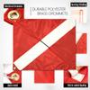Anley Diver Down Warning Flag with Removable Stiffening Pole 20 x 24 Inch - Double Stitched - Red and White Diving Flags for Scuba Dive Spearfishing Freediving view 2