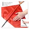 Anley Diver Down Warning Flag with Removable Stiffening Pole 20 x 24 Inch - Double Stitched - Red and White Diving Flags for Scuba Dive Spearfishing Freediving view 3