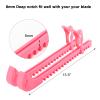 Cosmos 2 Pieces Ice Skate Guards Hockey Shoe Blade Covers Hockey Skates Blade Guards Ice Skating Protector Ice Hockey Equipment with Adjustable Buckle for Ice Skating, Figure Skates, Hockey (Pink) view 4