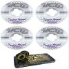 53mm Ricta Wheels Samarria Brevard Reflective Naturals Wide Skateboard Wheels - 99a with Viper Strike 8mm Precision ABEC 7 Skateboard Bearings - Bundle of 2 items view 1
