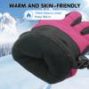 Century Star Kids Winter Gloves Waterproof Snow Ski Gloves for Boys Girls Warm Outdoor Sport Mittens Black 6-11 Years view 3