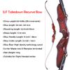ZSHJGJR 58" ILF Recurve Bow 20-50 Lbs Archery American Hunting Longbow with Wooden Riser Right Handed for Adult/Youth Archery Bow Set (45lbs, Red Bow Set) view 3