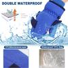 7-Mi Snow Gloves for Kids TPU Waterproof Thermal Fleece Warm Windproof Soft Cotton Anti-Lost Winter Snow Mitten for Children Boys Girls 4-6 Years Skiing & Snowboarding Outdoor Playing Rose Red view 3