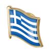 1pc Greek Flag Pin Badge Metal Lapel Pin Brooch Flag of Greek Badge National Novelty Accessory view 1