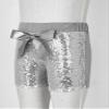 VernLan Girls Toddler Baby Sequin Shorts Toddler Kids Bowknot Cotton Tumbling Bottoms Silver 5-6 Years view 4
