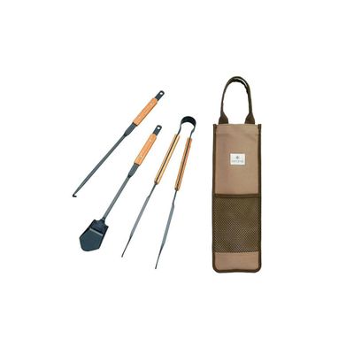 Snow Peak N-024 - Fire Tool Set Pro, Bamboo